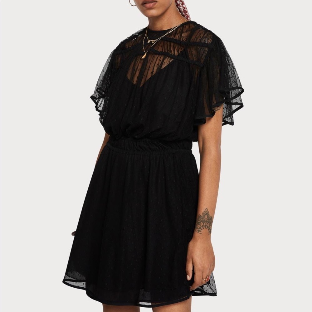 NWT Mesh Polka Dot Party Dress | Scotch & Soda